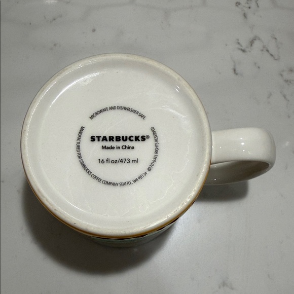 Starbucks Beijing Mug - Vibrant Yellow and White - Picture 3 of 7